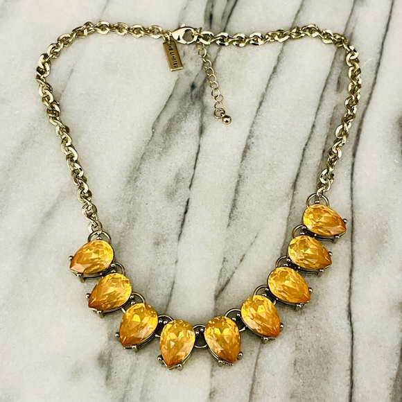 The Limited Jewelry - The Limited Statement Necklace | Yellow Faux Crystal Acrylic | Colorful Glam